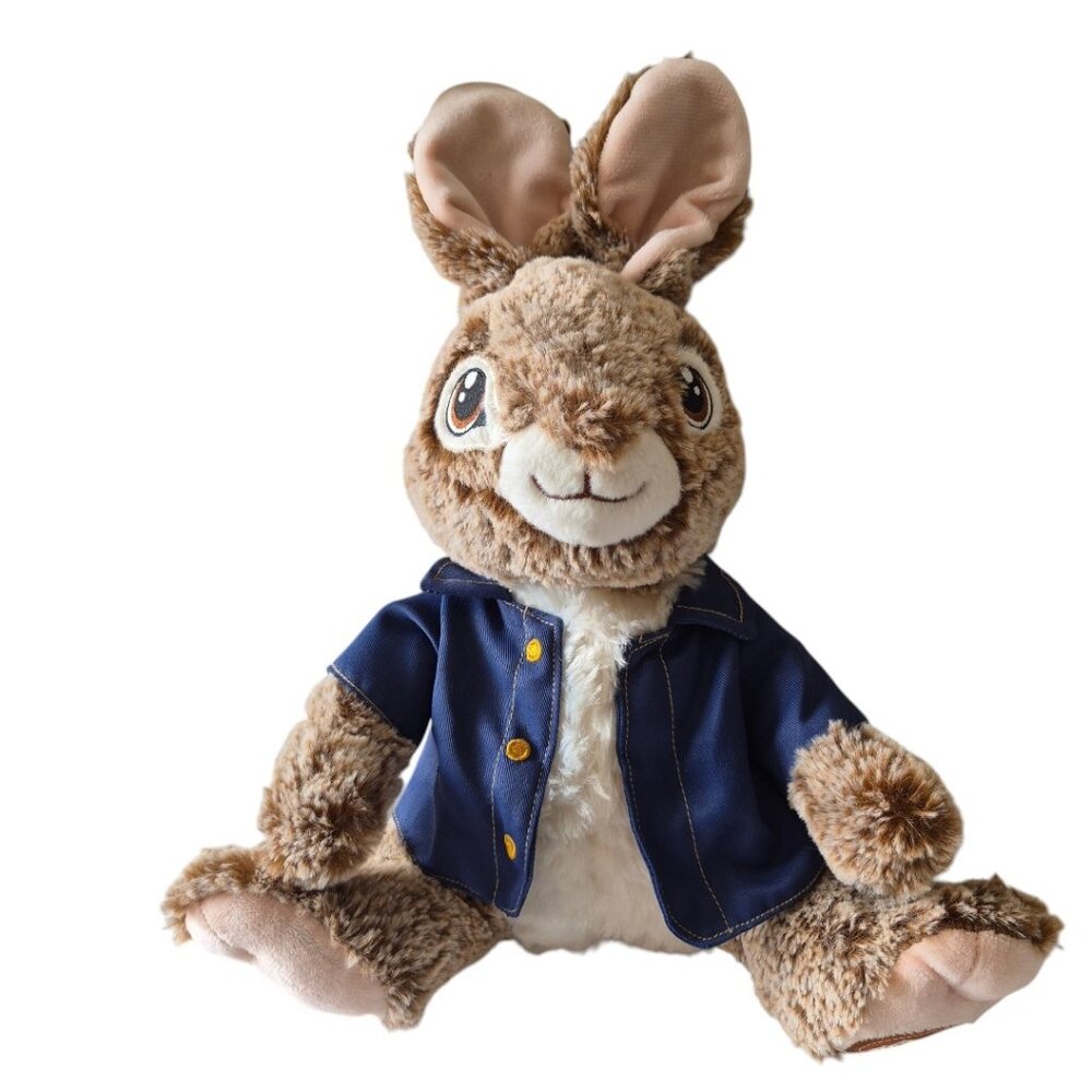 Peter Rabbit Movie Soft Plush 13” Blue Jacket -EUC